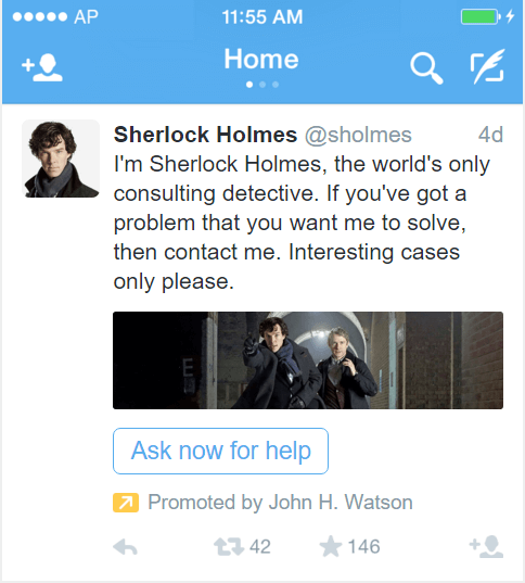 twitter sherlock holmes
