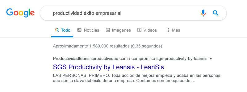 sgs productivity