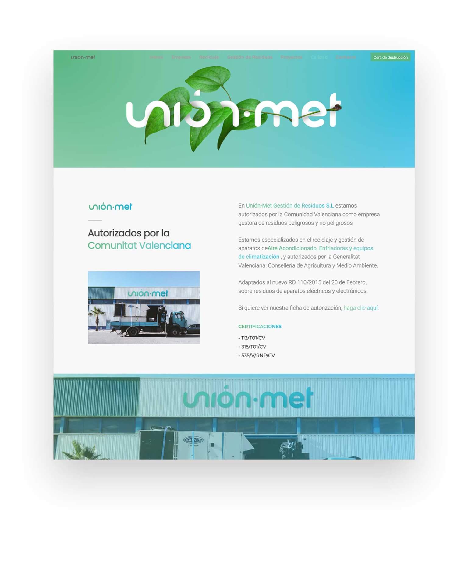 unionmet web